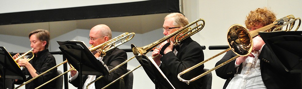 The Prescott Pops Symphony performs for 2200 third to fifth grade students from around Yavapai County in the annual Music Memory Concert at the Yavapai College Performance Hall Thursday morning. (Les Stukenberg/Courier)