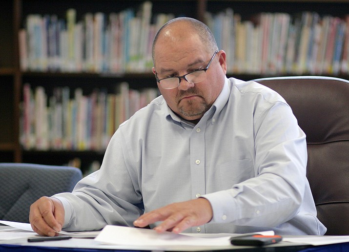 Thursday, the Camp Verde school board could choose to extend Danny Howe’s assignment as administrator-in-charge through the 2018-2019 school year. A 27-year employee of the district, Howe has been principal at Camp Verde Middle School for the past eight years. (Photo by Bill Helm)