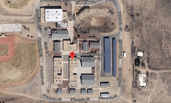 Bradshaw Mountain Middle School in Dewey Arizona (Google Earth image)