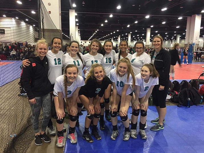 The Northern Ace Volleyball Academy 16's finished ninth out of 128 clubs at the Colorado Crossroads tournament Friday through Sunday, March 16 to 18, in Denver. 