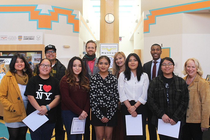 Finalists for the Soul of Nation’s Brea Foley Art Program inlcude Mikhail Ganadonegro (Navajo) from Alamo Navajo Community School, Christine Garcia (Santo Domingo — Kewa) from Capital High School, Naomi Begay (Navajo) from Ganado High School and Bailey Pete from Miyamura High School. (Photos/Soul of Nations). 