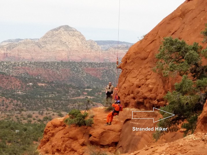 Hiker Rescued From Cliff In Sedona The Daily Courier Prescott Az 8043