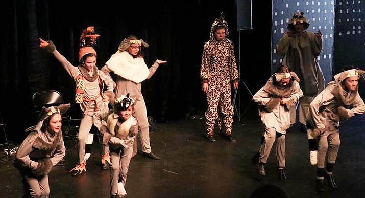 Family theater "Madagascar" cast members during a snippet performance March 24. (Courtesy)