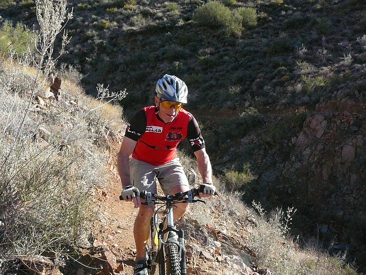 Pictured is David Mangan on a local mountain bike trail. On the Prescott Mountain Biking Facebook page his friend and fellow outdoorsman Dave Sewell posted, "Many great memories of David Mangan out on the trail. Flagstaff, BCT, Sedona, Cottonwood, and of course our local byways. He was always friendly and exceedingly kind. Thanks for the mentoring Dave!" (Photo courtesy of Dave Sewell, Prescott Mountain Biking)