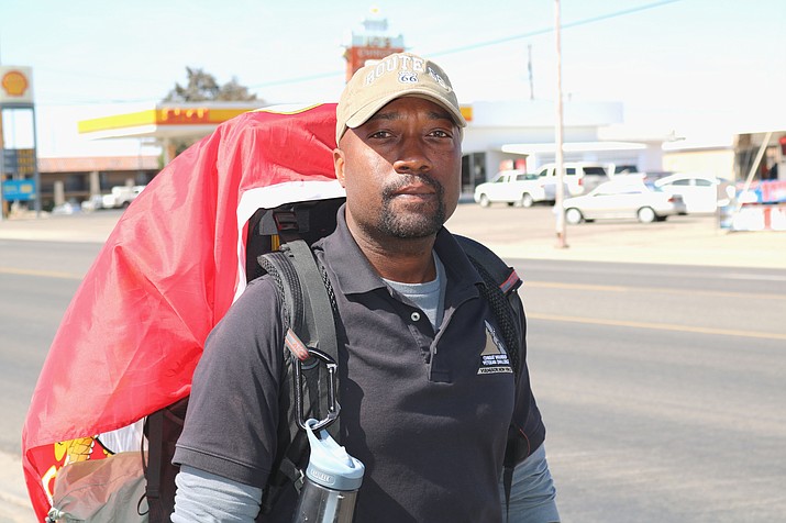 Gunnery Sgt. Roy Wesley Brady Jr. is walking across the country to raise awareness for veterans, post-traumatic stress disorder and traumatic brain injuries. 