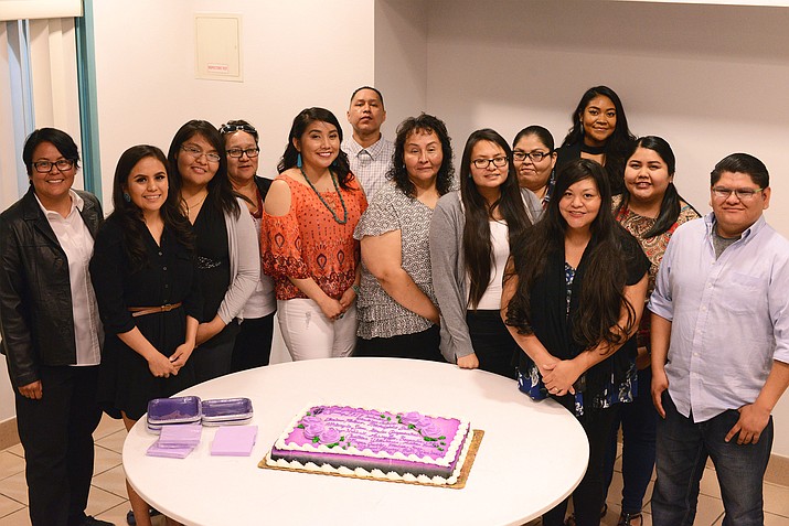 Thirteen Navajo Technical University students were inducted into the National Technical Honor Society March 22. (Navajo Technical University)