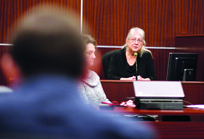 Camp Verde resident Cheri Wischmeyer, pictured March 9 in the courtroom of Yavapai County Superior Court Judge Christopher Kottke. Wednesday, the Camp Verde Town Council could vote to accept changes to construction plans for the Camp Verde Sports Complex that would make the agreed-upon 100-foot buffer “acceptable to the neighbors.” VVN/Bill Helm