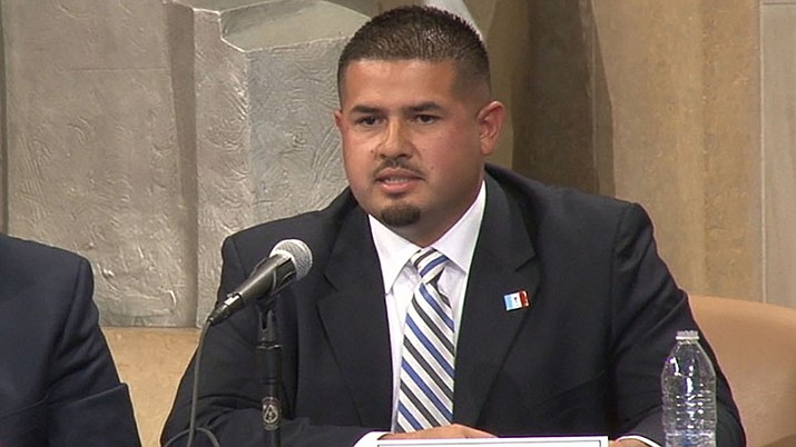 Pascua Yaqui Chief Prosecutor Oscar Flores, shown in a 2015 file photo, praised the law that lets the tribe prosecute non-Natives for domestic violence, saying it has helped tribal law enforcement ‘begin the process of reviving trust in our community because we can do something’ to help victims. (Photo by Charles McConnell/Cronkite News)
