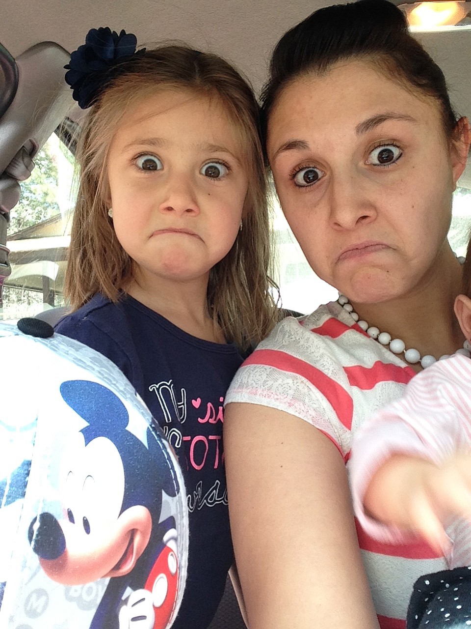 Reagan Peters (daughter, 7) and Kayce Peters (mom, 32)