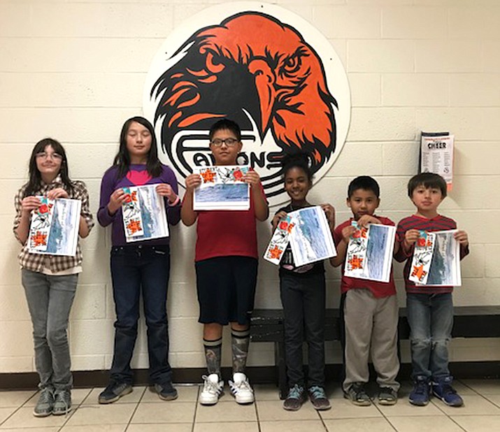 Williams Elementary-Middle School students were awarded Student of the Month certificates for April. (Submitted photo) 