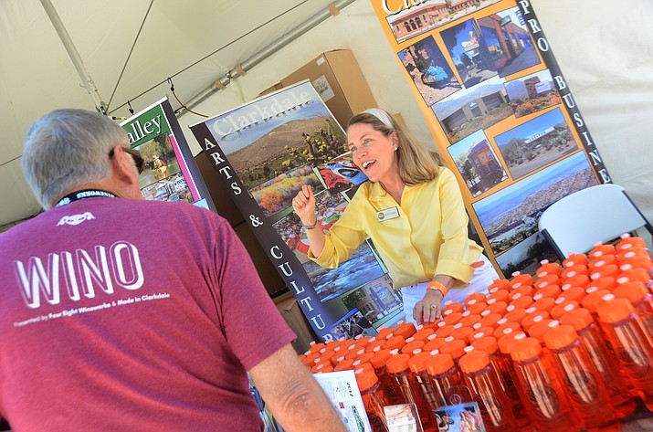 This year’s Verde Valley Wine Festival will be relocated from the Town Park to the new Clarkdale Town Complex, behind the Clark Memorial Clubhouse. The new location at 39 North 9th Street will take place on a newly-built patio overlooking a view of Tuzigoot National Monument. The VIP area will be in the nearby Men’s Lounge.  VVN/Vyto Starinskas
