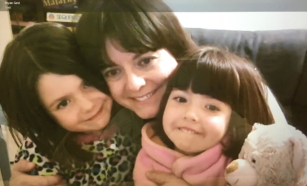 Colleen Morris Gest 34.Autumn Gest 7.Alexia Gest 5..Colleen grew up in Prescott Valley and went to local HUSD schools K-12. Her husband Bryan also grew up in Prescott. Their parents all still live in the Prescott Area. Colleen and her family now live in Flagstaff.