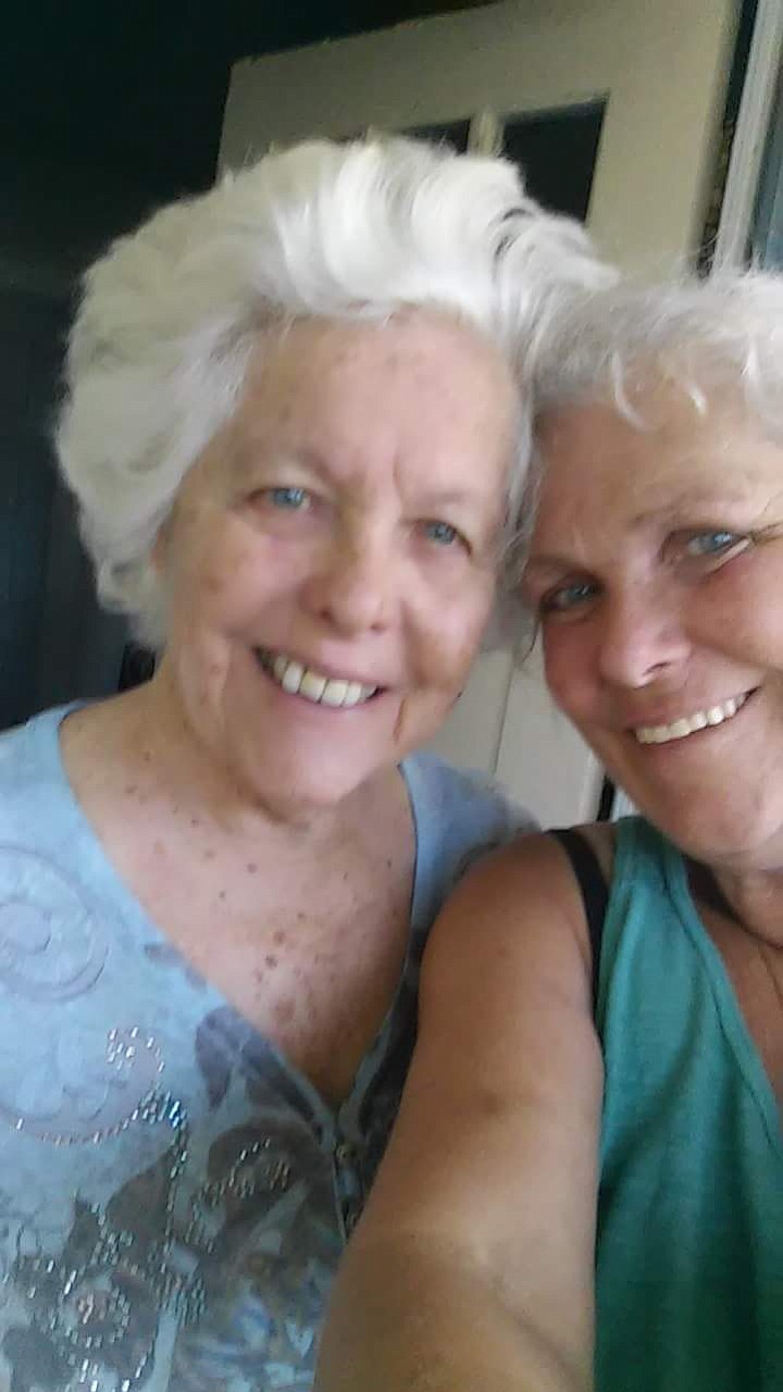 My mother (JoAnn Stone) and me (Lorraine Gosbin) my mother's oldest.