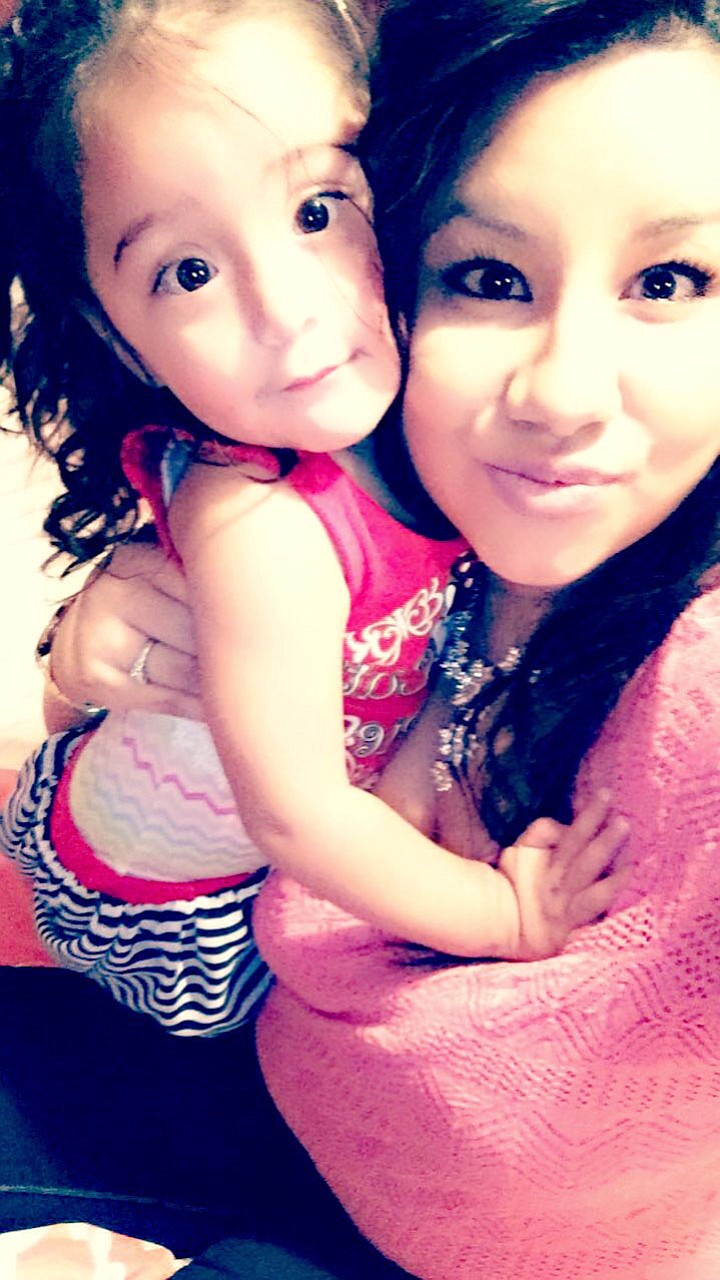 Isabella Estrada Garcia (2 years old ).Cindi Garcia (22 years old )