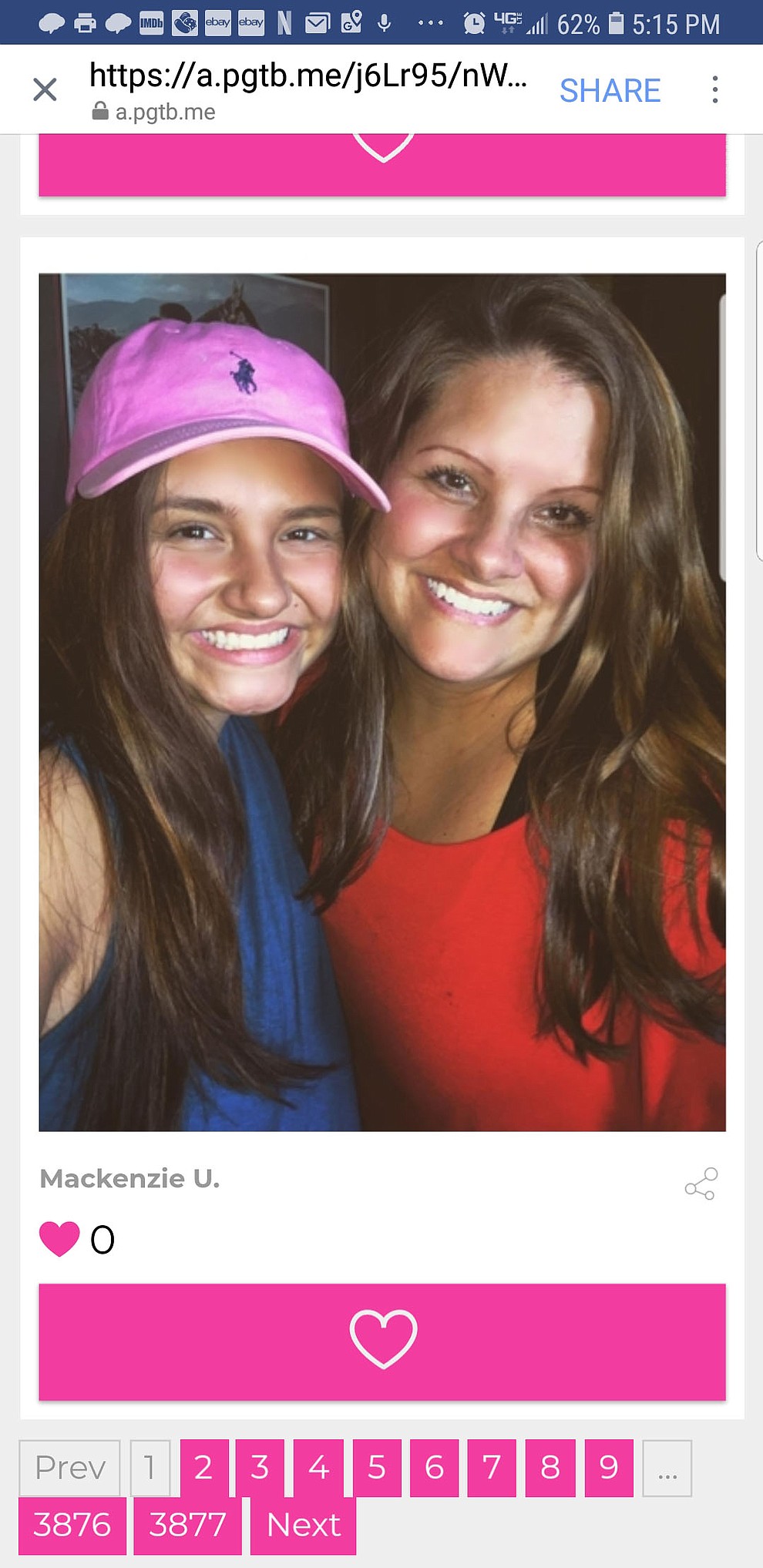 Mackenzie Ussery age 18, and my Mom, Laura Satterfield age 42.