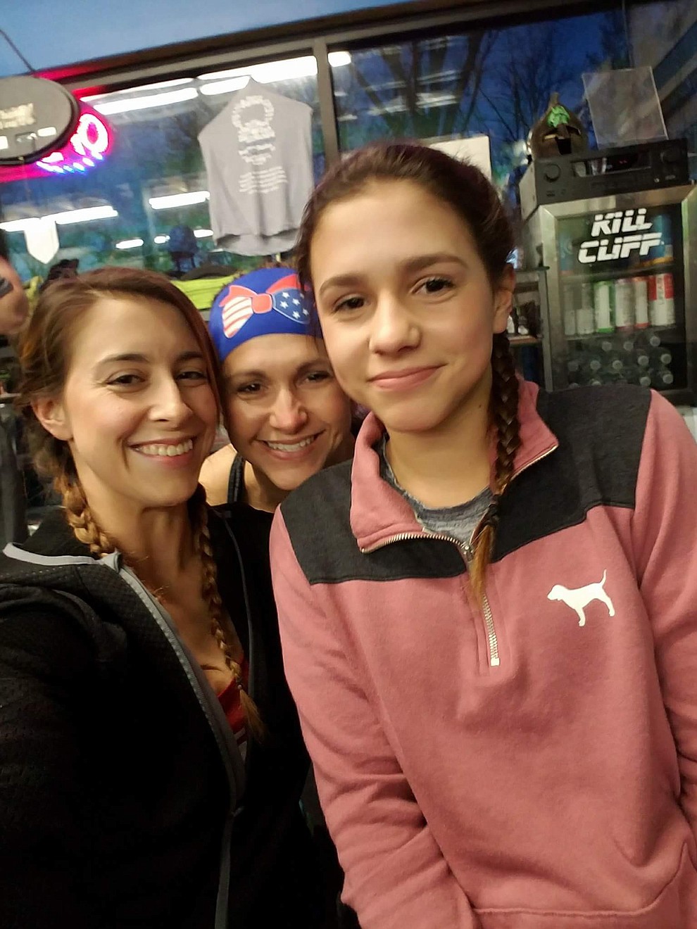 Brittney Daniel -daughter , Liz Hoch -mother , Emily Hoch - daughter