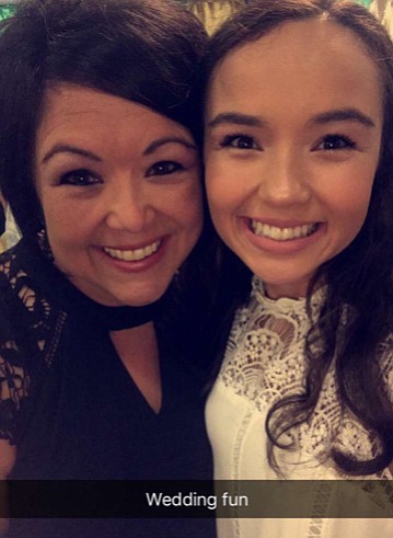 Christine DeRouen, mother, on the left.Taylor DeRouen, daughter, on the right
