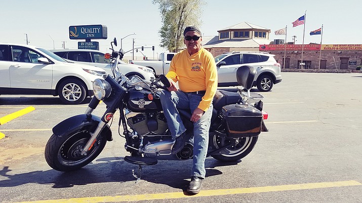 Terry Lewis has been with the Navajo-Hopi Honor Riders for four years. He said being an honor rider is like being in a brotherhood. (Photo/Geri Hongeva-Camarillo)