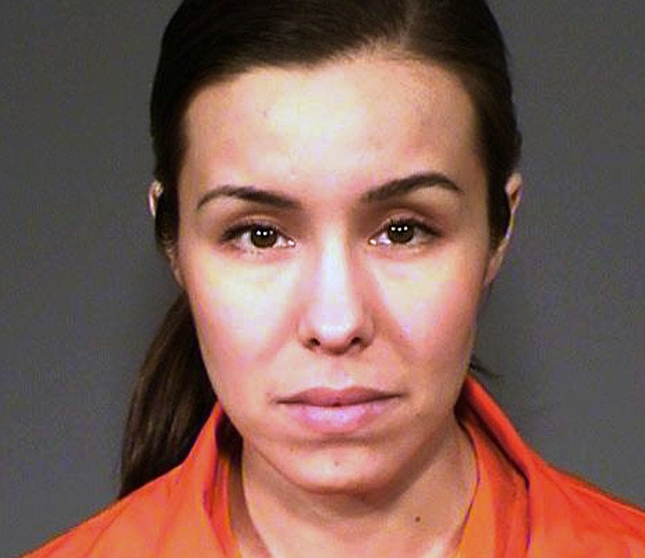 This undated file booking photo provided by the Arizona Department of Corrections shows Jodi Arias. Serving serving a life sentence for a murder conviction in the 2008 death of her former boyfriend Travis Alexander, Arias is asking a court to bar the public from viewing the opening brief in the appeal of her conviction. (Arizona Department of Corrections via AP, file)