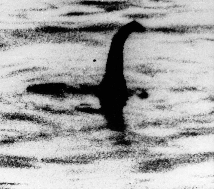 This is an undated file photo of a shadowy shape that some people say is a photo of the Loch Ness monster in Scotland. For hundreds of years, visitors to Scotland's Loch Ness have described seeing a monster that some believe lives in the depths. Now the legend of "Nessie" may have no place to hide. Researchers will travel there next month to take samples of the murky waters and use DNA tests to determine what species live there. (AP Photo, File)

