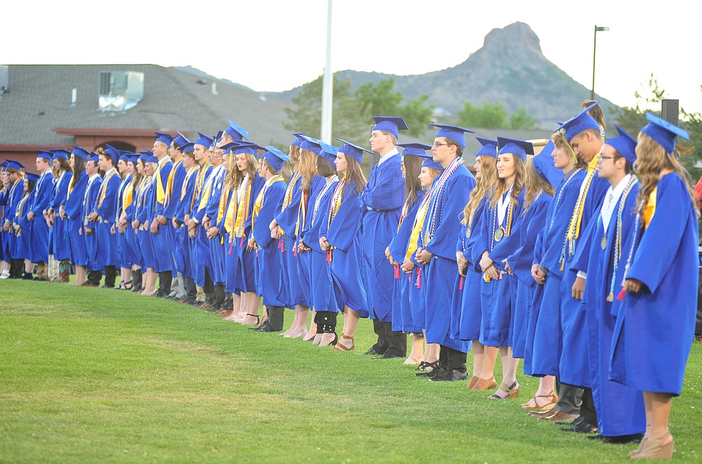 There were 48 Graduates with Distinction honored during the 2018 Prescott High School Commencement Ceremony at the school Friday, May 25, 2018. (Les Stukenberg/Courier)