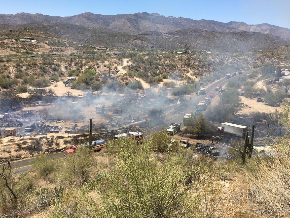 Two homes destroyed by wildfire in Black Canyon City The Daily Courier Prescott, AZ