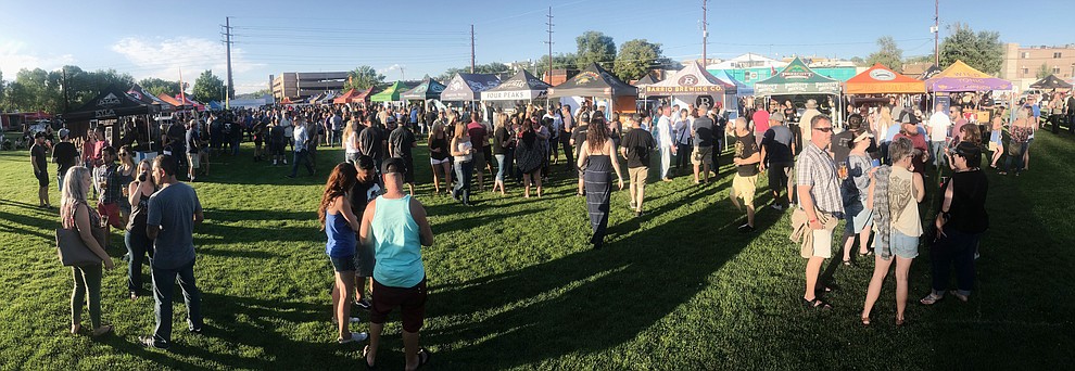 3000 people attend the Prescott Area Young Professionals 8th annual Party in the Pines at Prescott Mile High Middle School in Prescott Saturday, June 2, 2018. (Les Stukenberg/Courier)