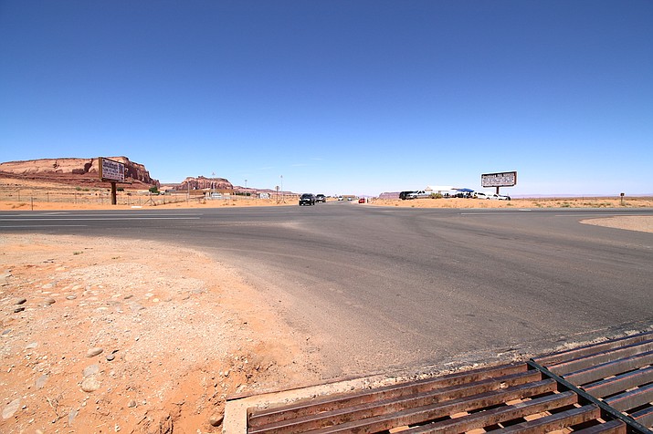 The intersection of U.S. Highway 163 and Monument Valley Road has a new roundabout. A groundbreaking was held June 12 in Monument Valley, Utah. (Navajo Nation Office of the Speaker)