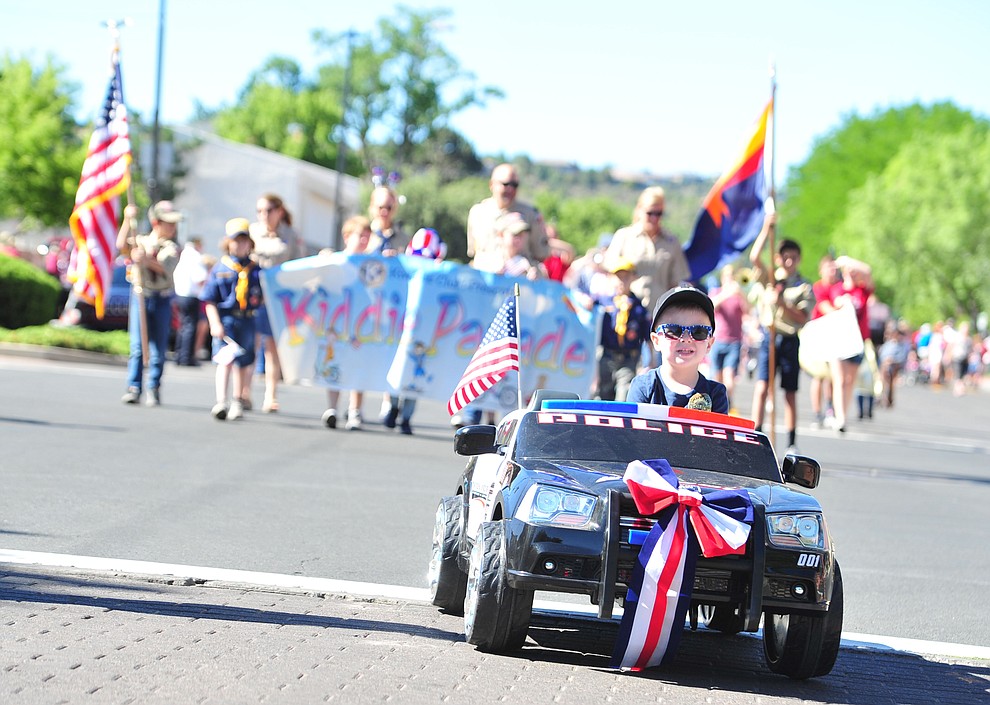 The 77th annual Kiwanis Kiddie Parade begins in downtown Prescott Friday, June 29, 2018.(Les Stukenberg/Courier)