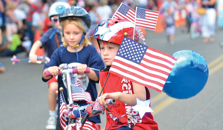 Clarkdale’s annual Kids’ Parade will start at 9 a.m. from the Clarkdale-Jerome School, down Main Street past Town Park and finish at Town Hall.  Prizes will be issued for:  Best Decorated Pet, Best Decorated Bicycle, Best Decorated Wagon, Most Patriotic, and Most Original.  VVN file photo