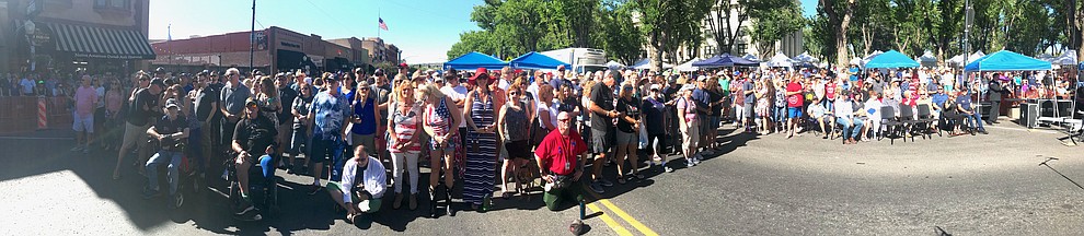 Thousands attend a Remembrance Ceremony for the 19 Granite Mountain Hotshots Saturday, June 30, 2018.(Les Stukenberg/Courier)