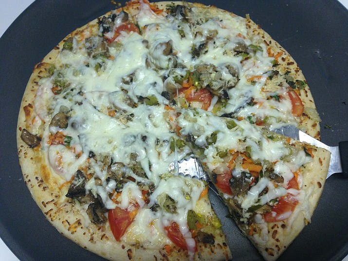 Fresh garden veggie pizza. (Diane Dehamer/Courtesy)
