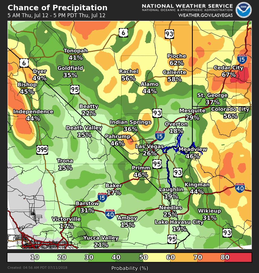 Monsoon showers remain in forecast, drying out by weekend Kingman