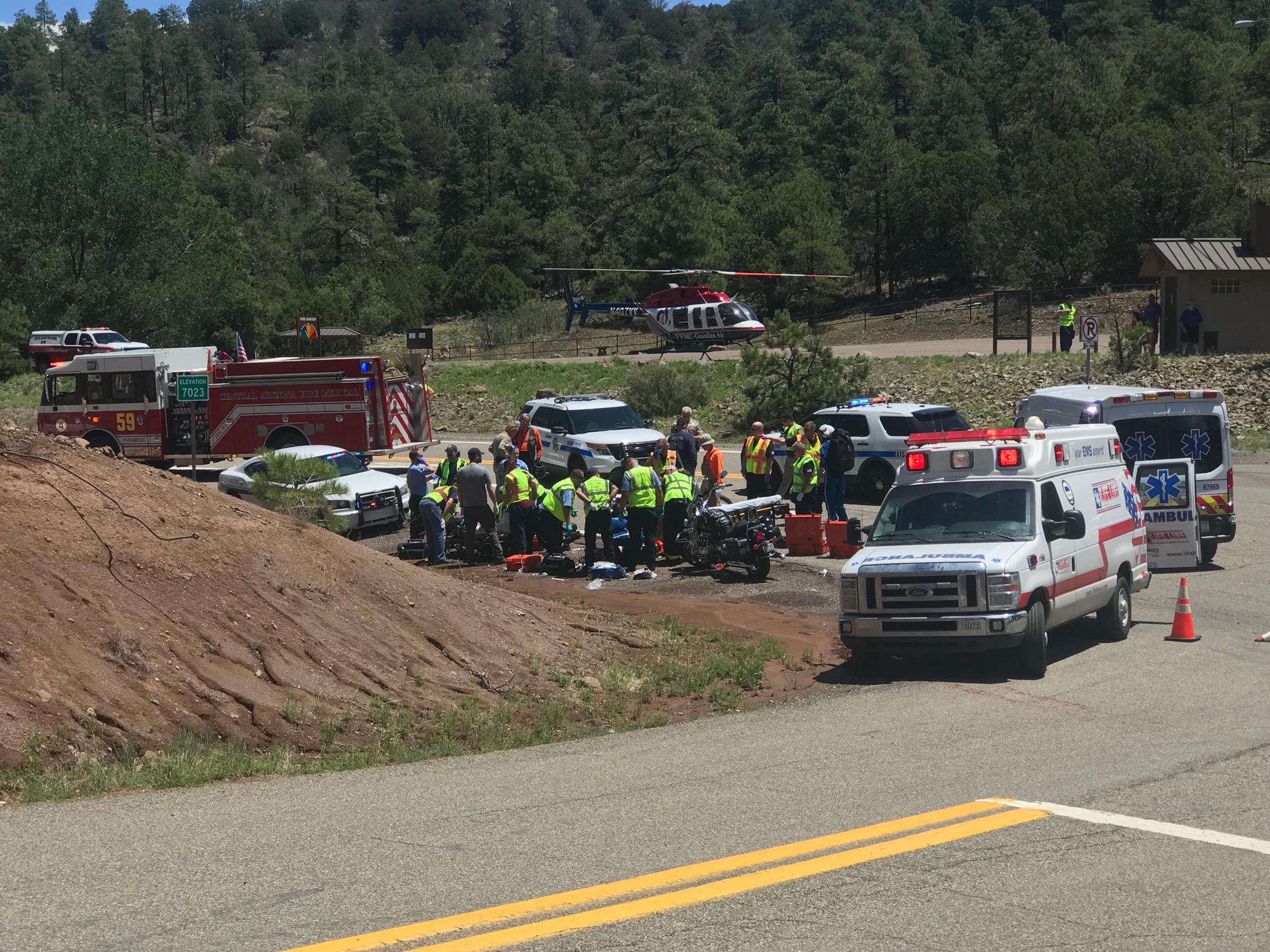 Two injured in motorcycle accident on Mingus Mountain | The Verde Independent | Cottonwood, AZ