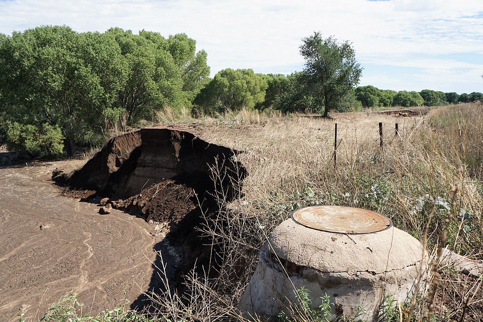 Some of the damage done to the Peavine Trail from the recent monsoon storms in Prescott, AZ. (Cindy Barks/Courier)