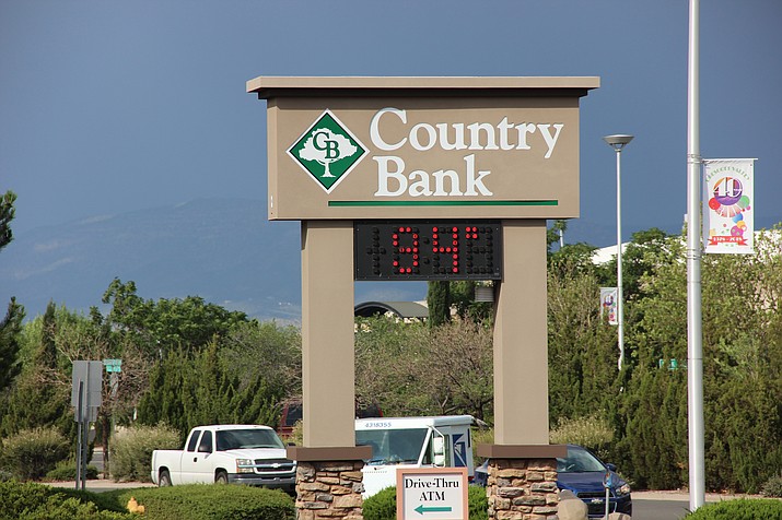 Temperatures reached into the mid-90s in Prescott Valley Wednesday afternoon, July 26. (Max Efrein/Daily Courier)
