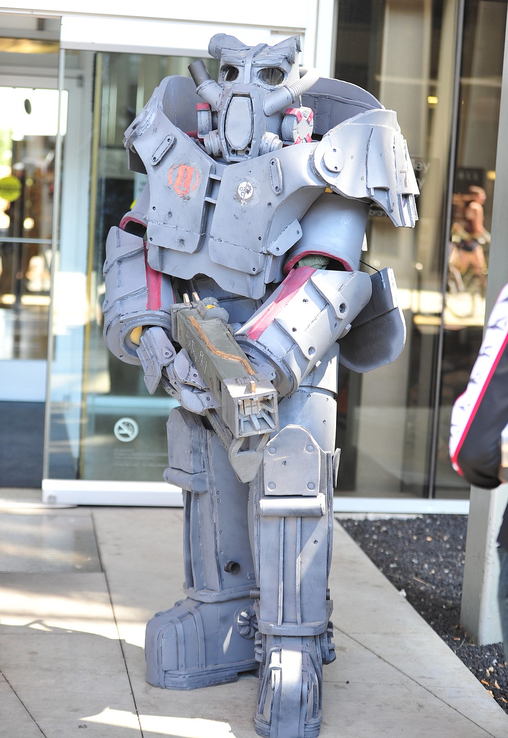 X-01 Powerarmor from Fallout 4 at the Fandomania Comic Con event Saturday, July 28, 2018 in and around the Prescott Valley Library. (Les Stukenberg/Courier)