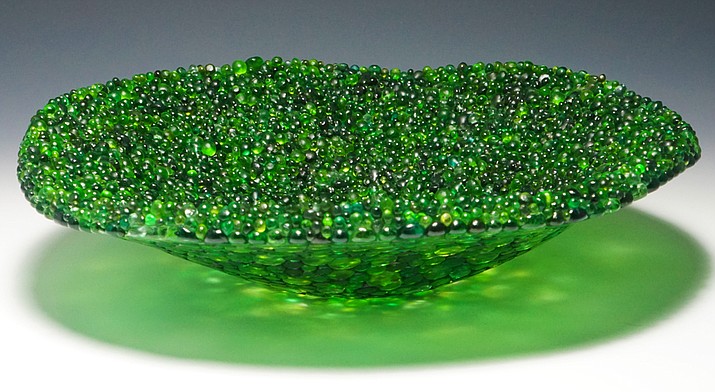 Green Frit Bowl by Pilisa Rainbow Lady. Courtesy photo