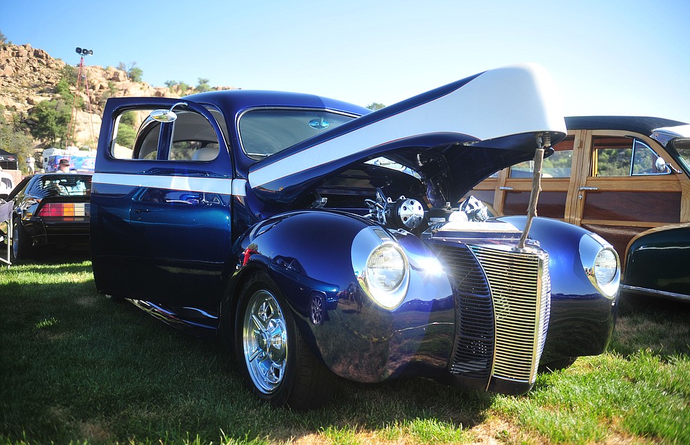 A 1940 Ford Sedan as the Prescott Antique Auto Club puts on its 44th annual show Saturday, August 4, 2018 at Watson Lake. The show continues through Sunday, August 5, 2018. (Les Stukenberg/Courier)