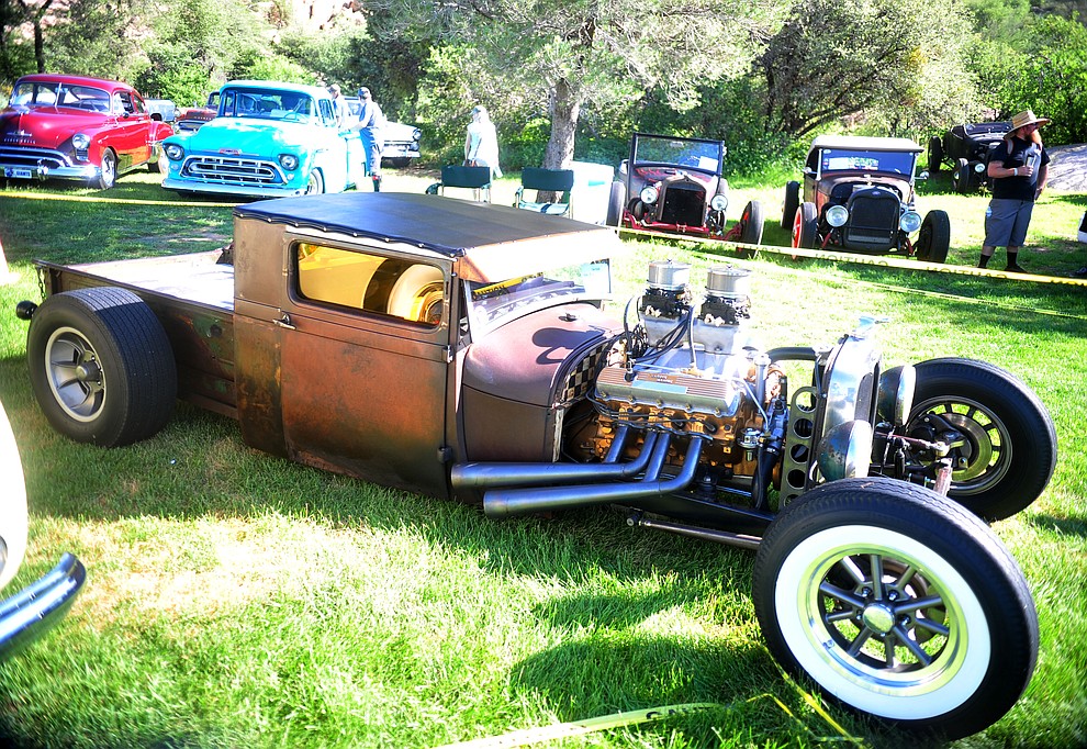 Ford Model A "ratrod" as the Prescott Antique Auto Club puts on its 44th annual show Saturday, August 4, 2018 at Watson Lake. The show continues through Sunday, August 5, 2018. (Les Stukenberg/Courier)