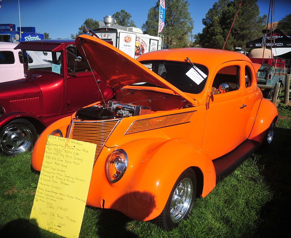 A 1937 Ford 5 Window as the Prescott Antique Auto Club puts on its 44th annual show Saturday, August 4, 2018 at Watson Lake. The show continues through Sunday, August 5, 2018. (Les Stukenberg/Courier)