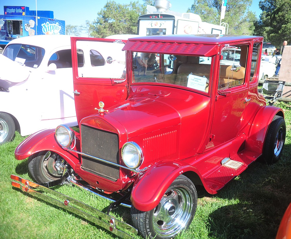 A 1926 Ford T as the Prescott Antique Auto Club puts on its 44th annual show Saturday, August 4, 2018 at Watson Lake. The show continues through Sunday, August 5, 2018. (Les Stukenberg/Courier)