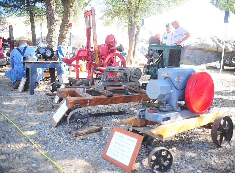 Small engines go pop as the Prescott Antique Auto Club puts on its 44th annual show Saturday, August 4, 2018 at Watson Lake. The show continues through Sunday, August 5, 2018. (Les Stukenberg/Courier)