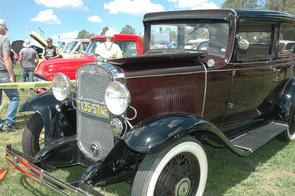 A 1930 Essex Sedan found at the Prescott Antique Auto Club's 44th annual car show at Watson Lake Saturday, Aug. 4. The show continues through Sunday, Aug. 5. (Jason Wheeler/Courier)