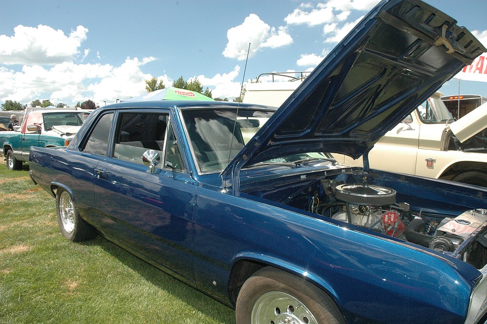 A 1968 Plymouth Valiant found at the Prescott Antique Auto Club's 44th annual Car Show at Watson Lake Saturday, Aug. 4. The show continues through Sunday, Aug. 5. (Jason Wheeler/Courier)