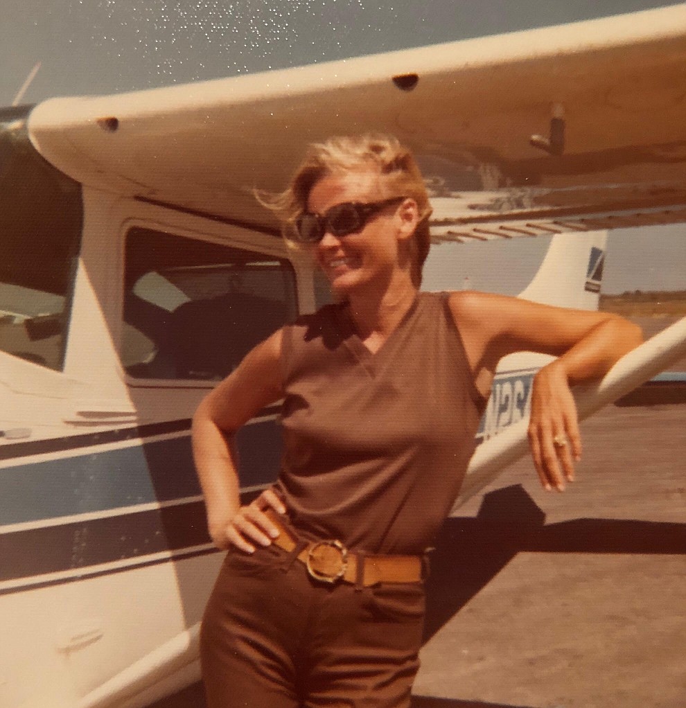 Among the interests of local politician Carol Springer, who died on Aug. 9, 2018, was piloting an airplane. (Courtesy/Springer family)