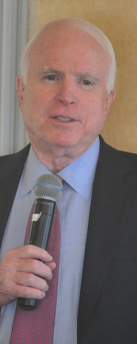 Senator John McCain speaks at the Tri-Chamber Luncheon Tuesday afternoon in Prescott. (Les Stukenberg/The Daily Courier)