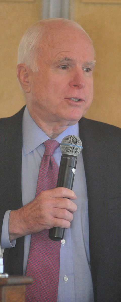 Senator John McCain speaks at the Tri-Chamber Luncheon Tuesday afternoon in Prescott. (Les Stukenberg/The Daily Courier)