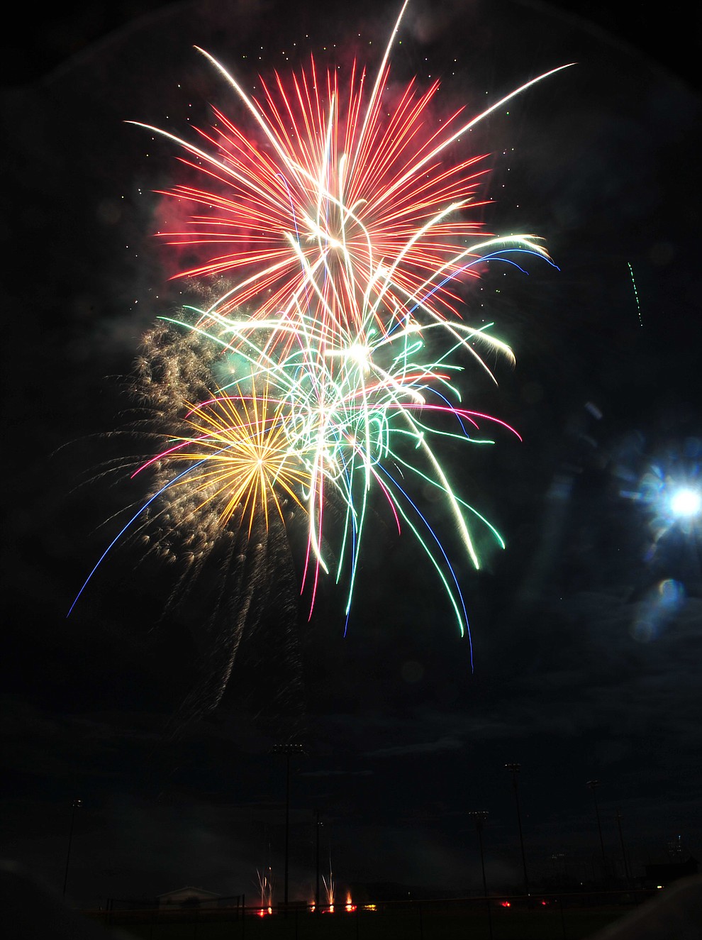 Prescott Valley celebrated their 40th anniversary with a 40 minute fireworks display at Mountain Valley Park Saturday, August 25, 2018. (Les Stukenberg/Courier)