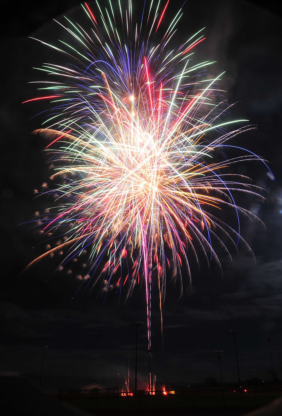 Prescott Valley celebrated their 40th anniversary with a 40 minute fireworks display at Mountain Valley Park Saturday, August 25, 2018. (Les Stukenberg/Courier)